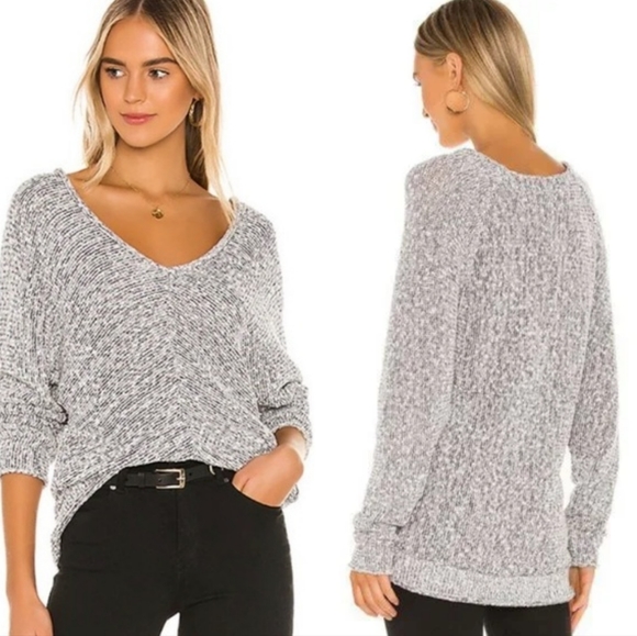 Free People Sweaters - Free People Bright Lights Sweater Obsidian Glass Grey Womens Small NWT NEW